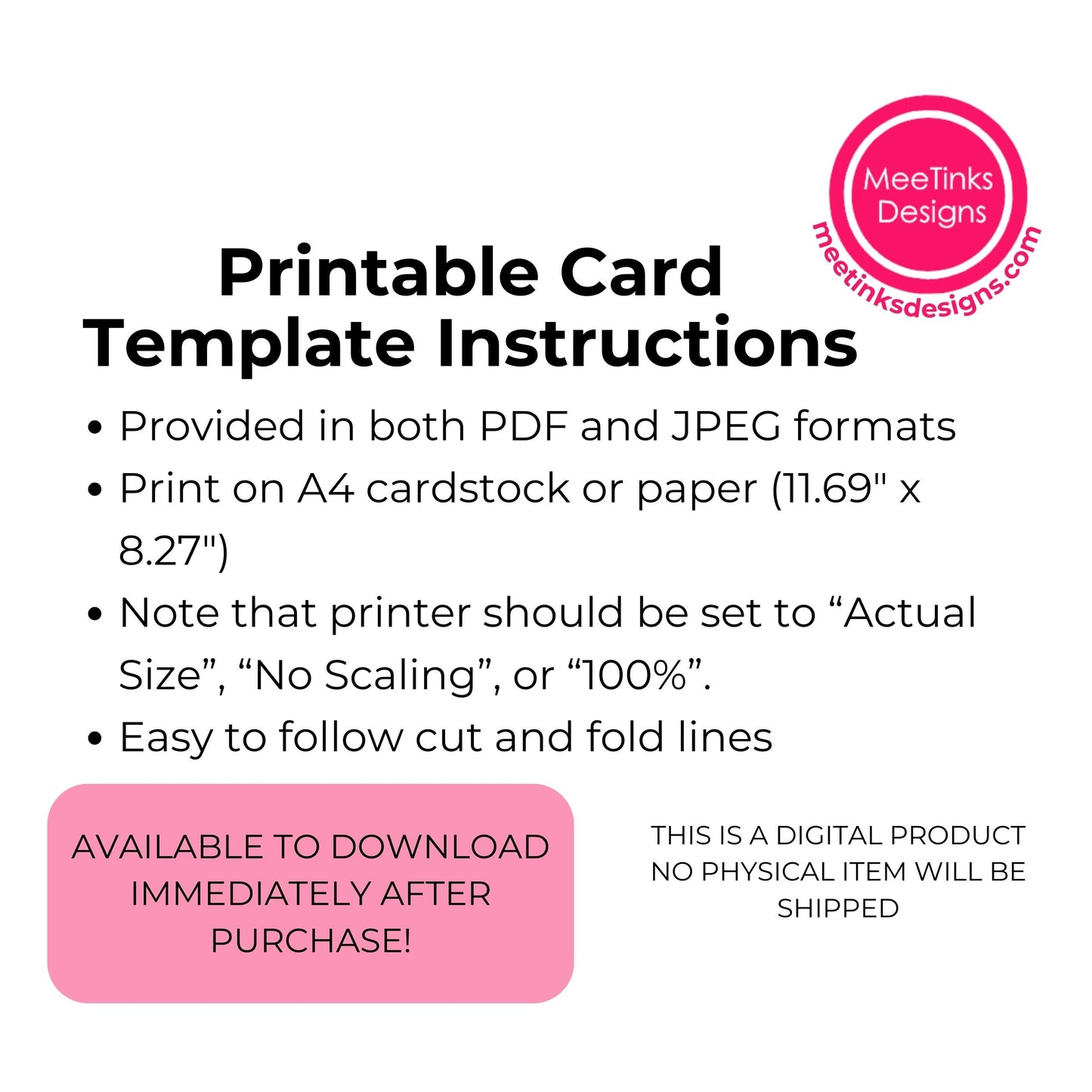 Happy Birthday Mum #GC001 | Printable Digital Download Only