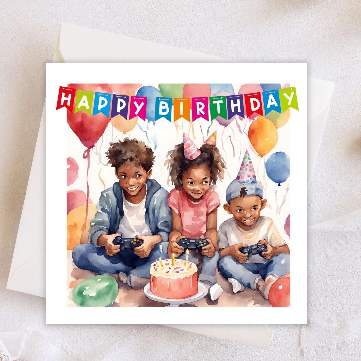 Happy Birthday Greeting Card (Blank Inside) #GC019 | Free UK Delivery