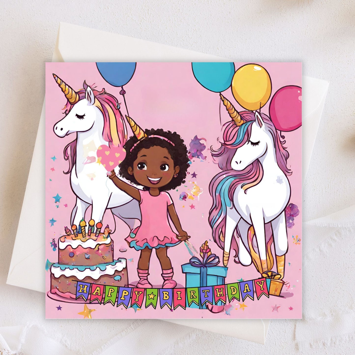 Happy Birthday Greeting Card (Blank Inside) #GC022 | Free UK Delivery