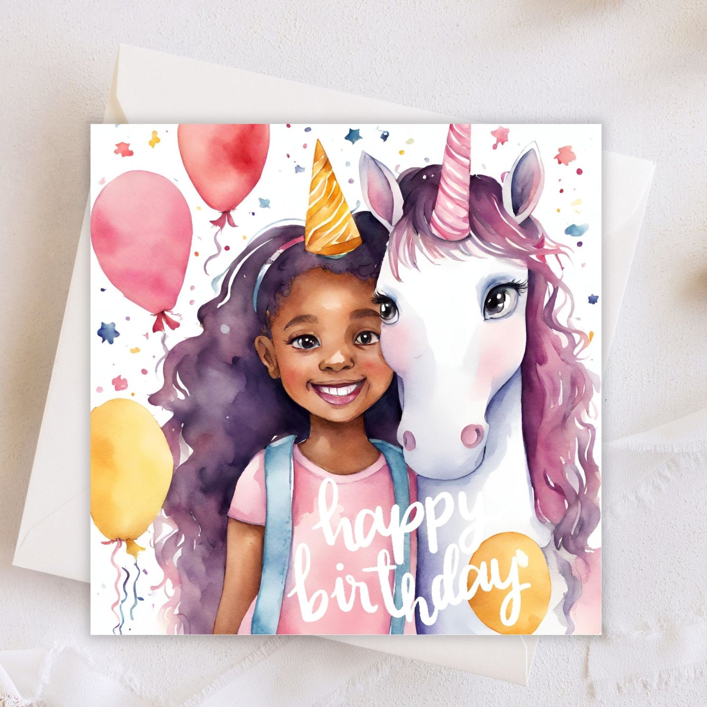 Happy Birthday Greeting Card (Blank Inside) #GC023 | Free UK Delivery