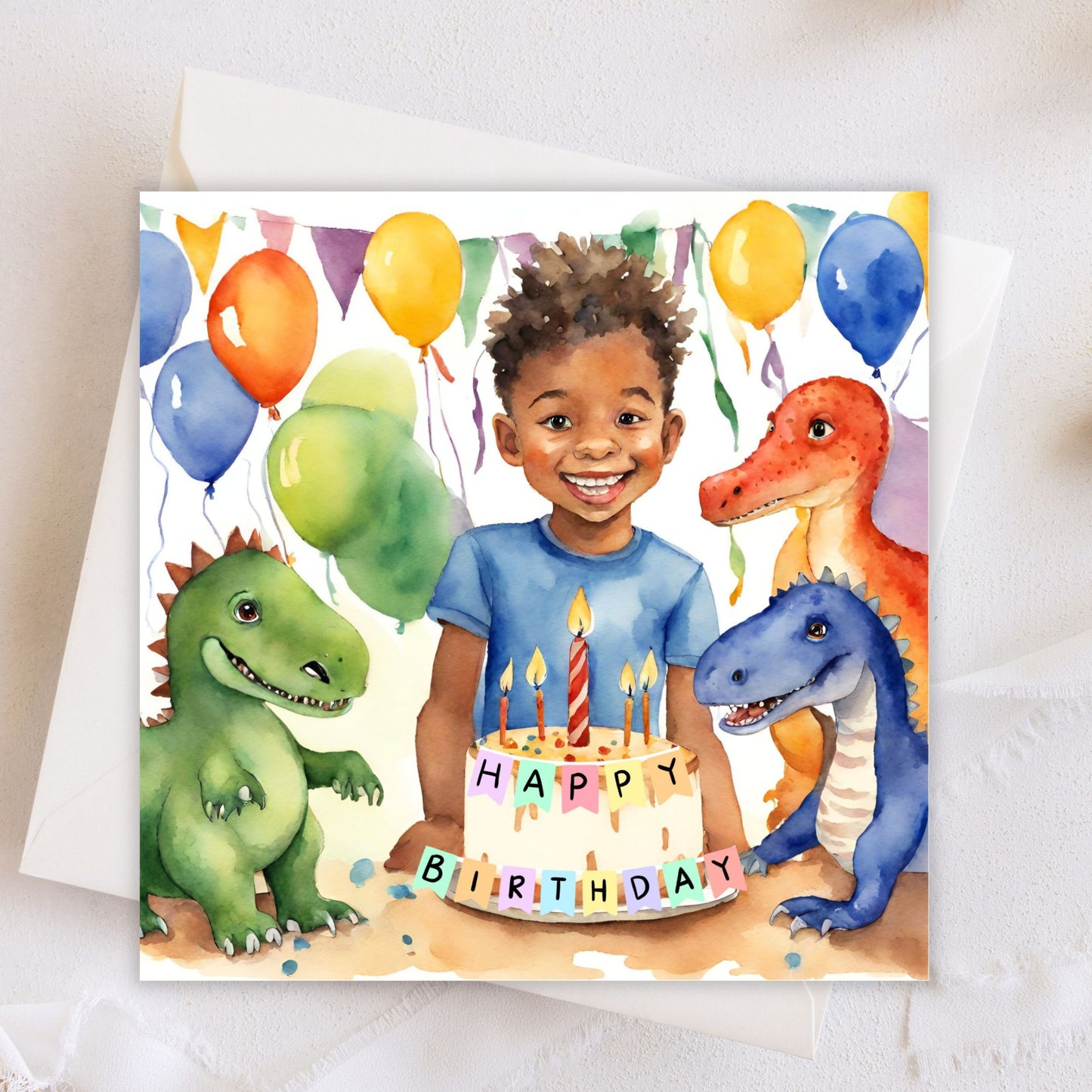 Happy Birthday Greeting Card (Blank Inside) #GC028 | Free UK Delivery
