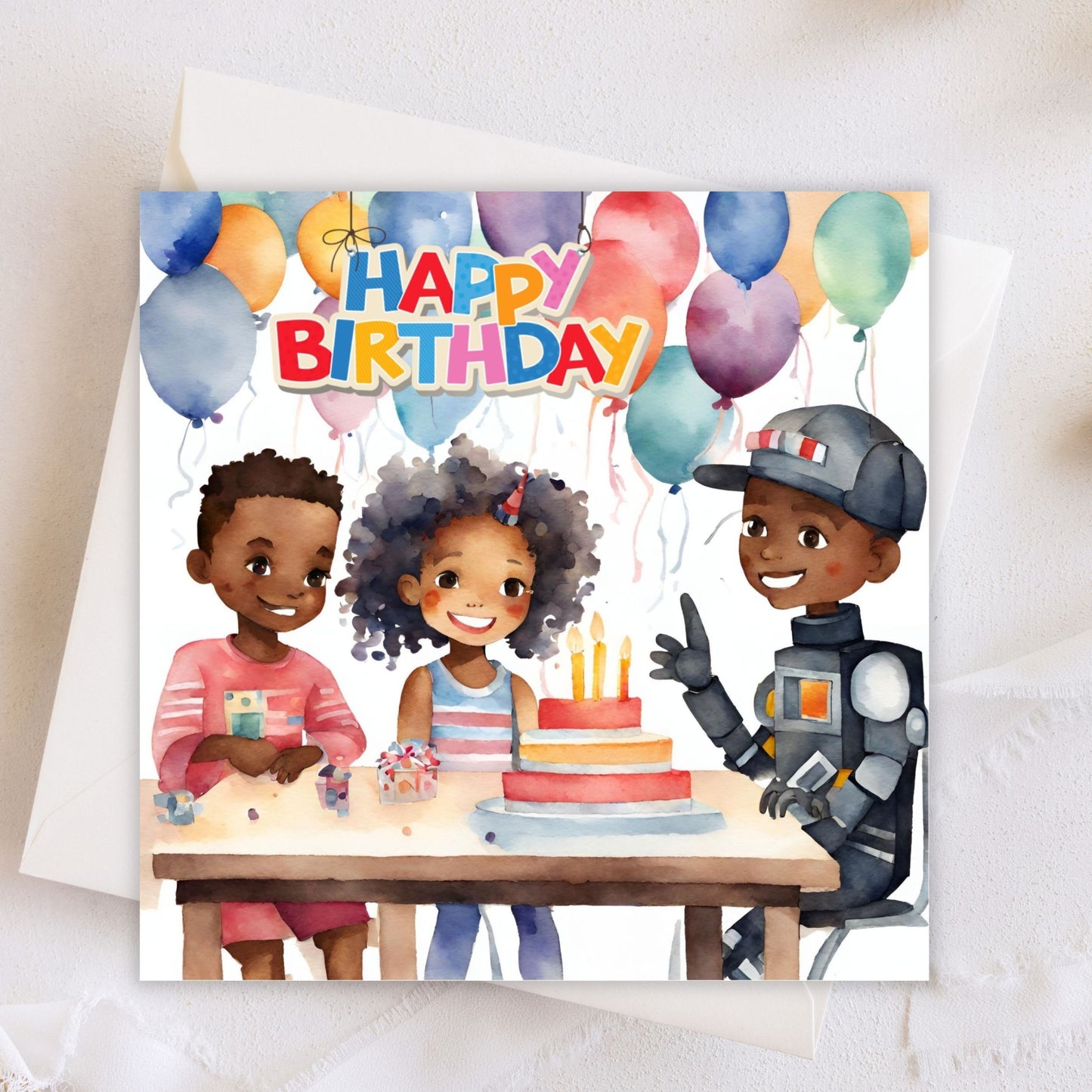 Happy Birthday Greeting Card (Blank Inside) #GC029 | Free UK Delivery