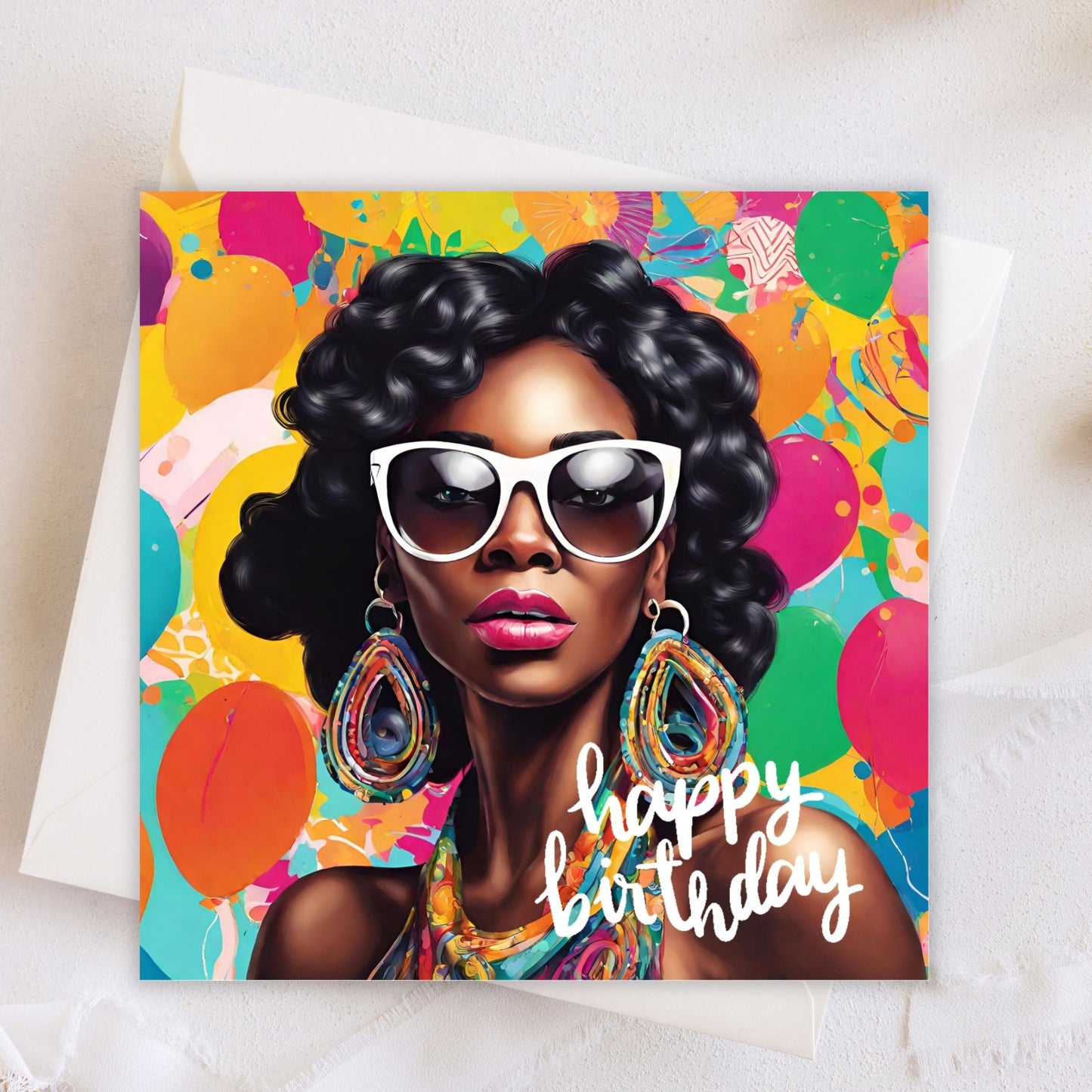 Happy Birthday Greeting Card (Blank Inside) #GC034 | Free UK Delivery