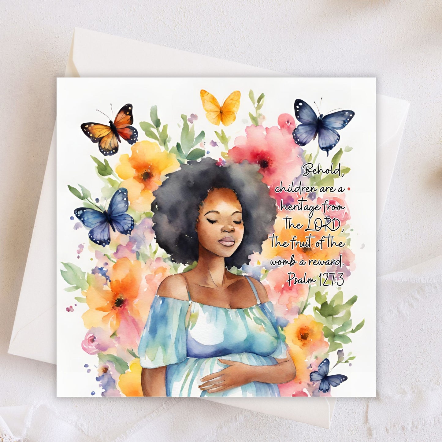 Pregnancy | New Baby | Greeting Card (Blank Inside) #GC035 | Free UK Delivery